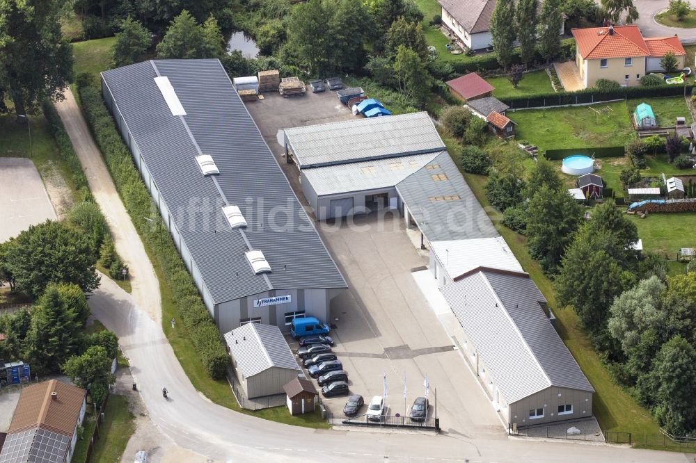 Luftaufnahme Pöttmes - Gelände der Frahammer GmbH & Co. KG in Pöttmes im Bundesland Bayern, Deutschland