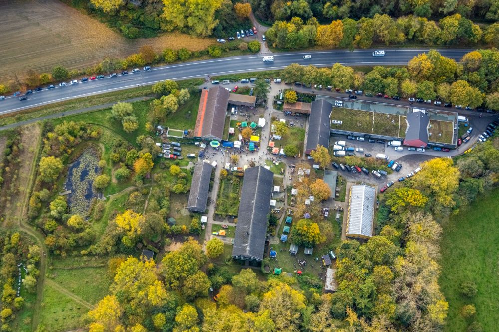 Luftbild Bergkamen - Gelände der gemeinnützigen Hilfsorganisation Biologische Station Kreis Unna in Bergkamen im Bundesland Nordrhein-Westfalen, Deutschland