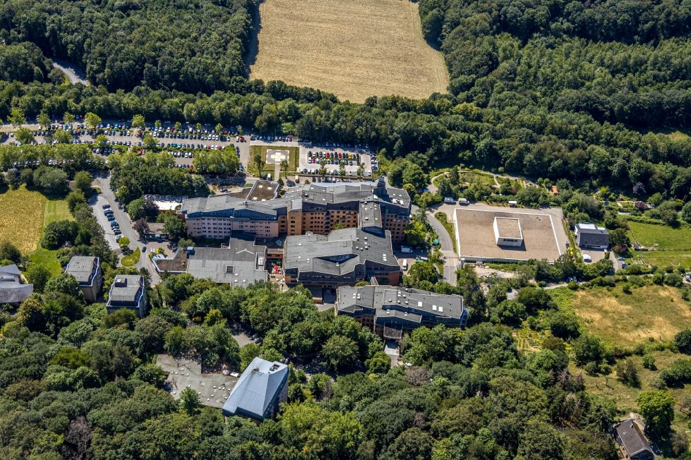 Luftaufnahme Herdecke - Gelände des Gemeinschaftskrankenhaus Herdecke im Stadtteil Westende in Herdecke in Nordrhein-Westfalen