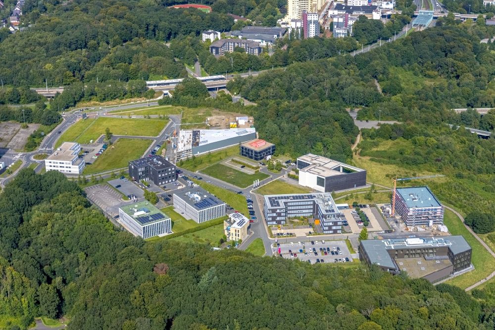 Bochum von oben - Gelände des Innovationszentrums Gesundheitswirtschaft auf dem Gesundheitscampus in Bochum im Bundesland Nordrhein-Westfalen, Deutschland