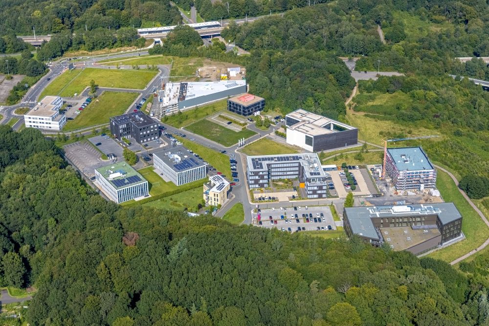 Bochum aus der Vogelperspektive: Gelände des Innovationszentrums Gesundheitswirtschaft auf dem Gesundheitscampus in Bochum im Bundesland Nordrhein-Westfalen, Deutschland
