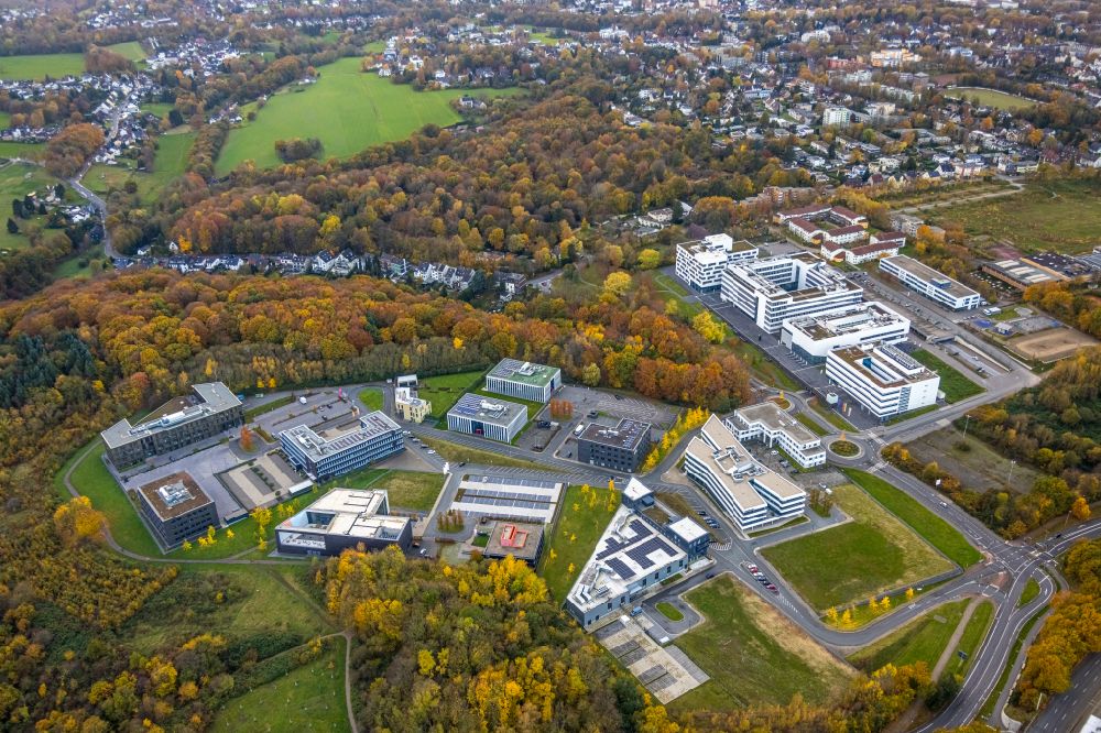 Bochum von oben - Gelände des Innovationszentrums Gesundheitswirtschaft auf dem Gesundheitscampus im Ortsteil Querenburg in Bochum im Bundesland Nordrhein-Westf