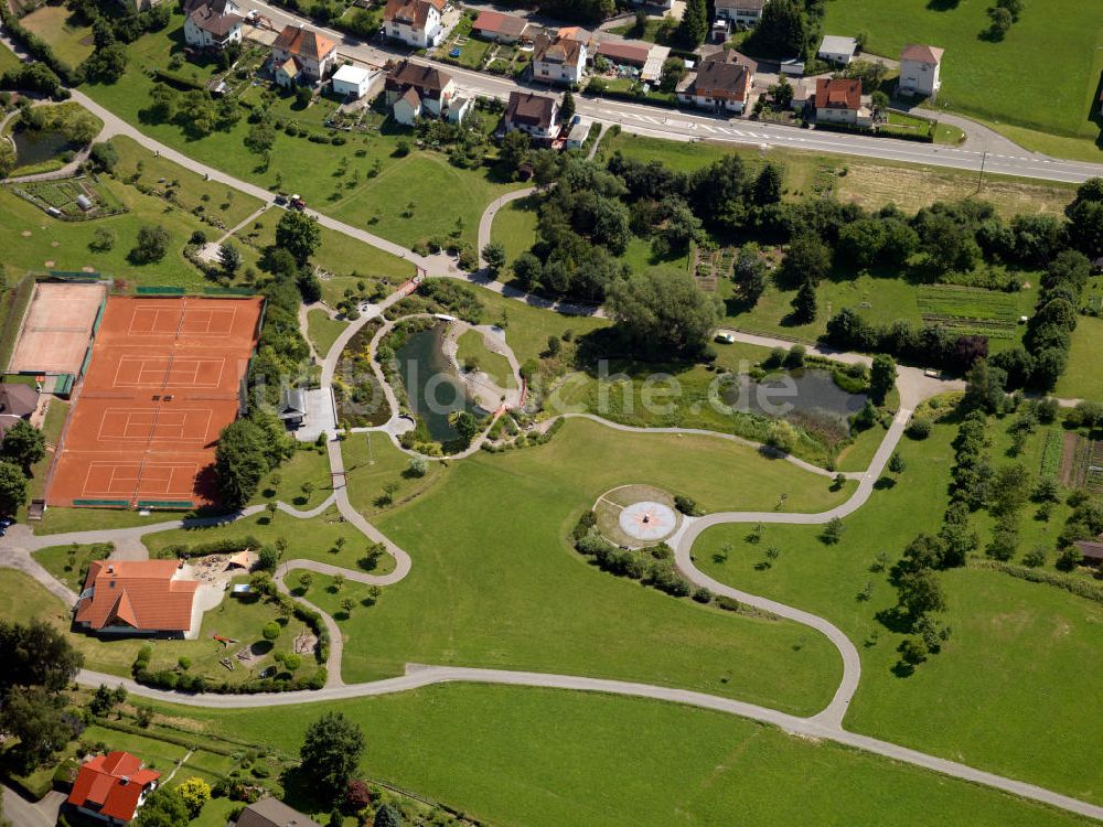 Luftaufnahme Bonndorf - Gelände um den japanische Garten in Bonndorf