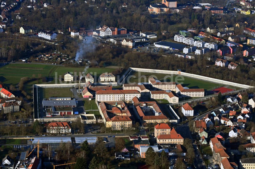 Bayreuth von oben - Gelände der Justizvollzugsanstalt JVA in Bayreuth im Bundesland Bayern