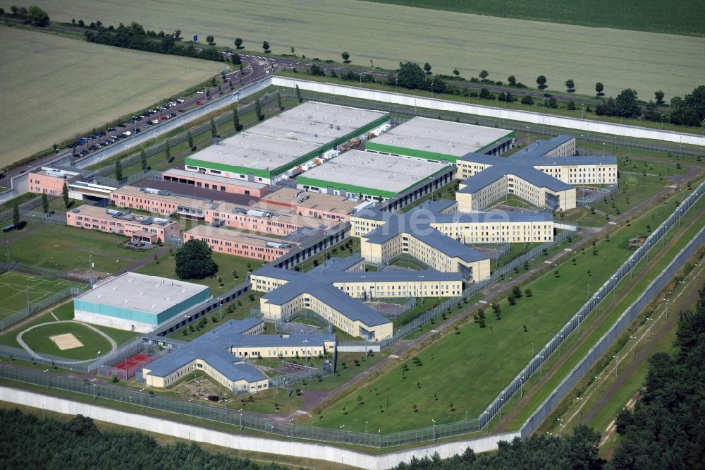 Luftbild Burg - Gelände der Justizvollzugsanstalt JVA in Burg im Bundesland Sachsen-Anhalt