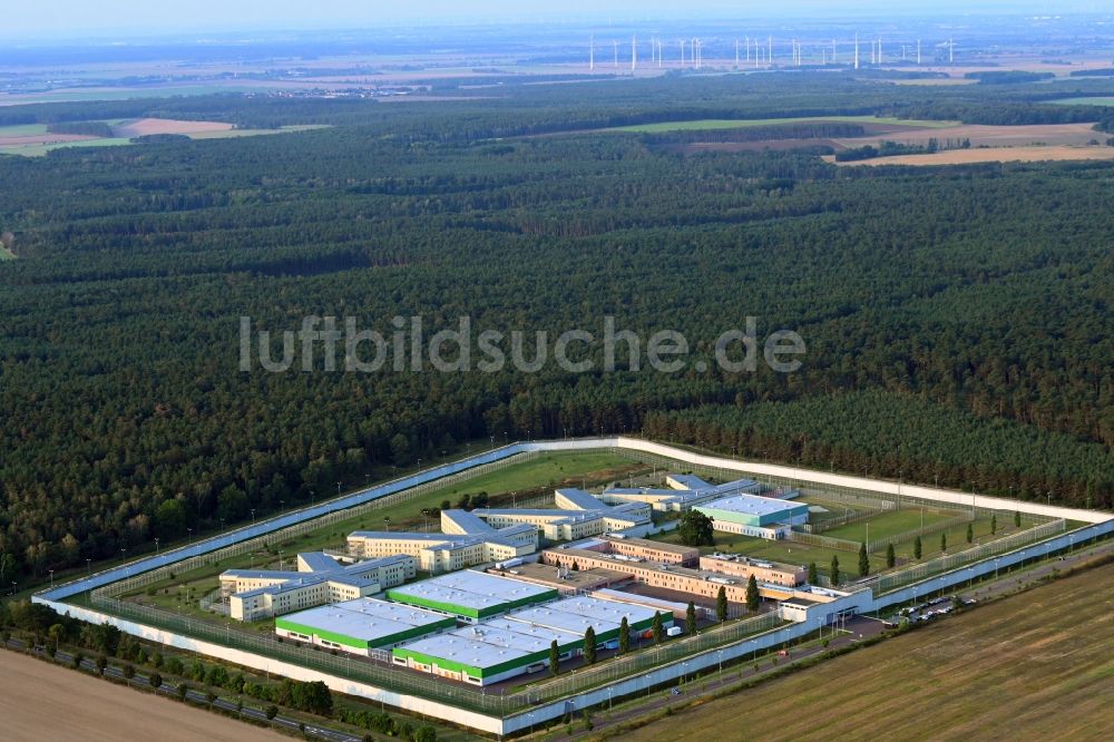 Luftbild Burg - Gelände der Justizvollzugsanstalt JVA in Burg im Bundesland Sachsen-Anhalt