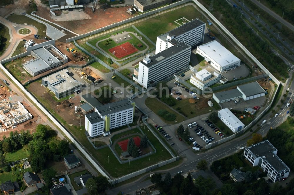 Luftbild Chemnitz - Gelände der Justizvollzugsanstalt JVA in Chemnitz im Bundesland Sachsen