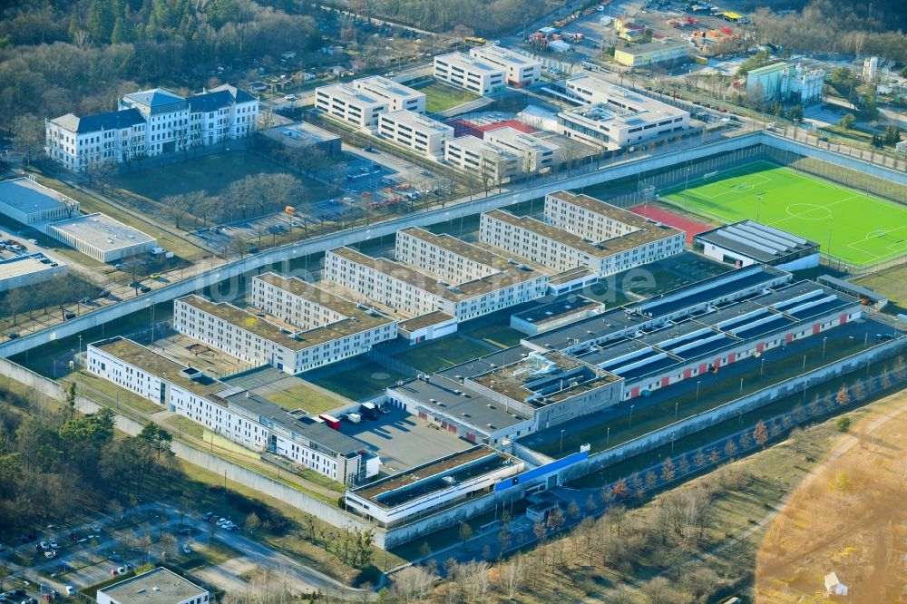 Luftbild Dresden - Gelände der Justizvollzugsanstalt JVA Dresden in Dresden im Bundesland Sachsen