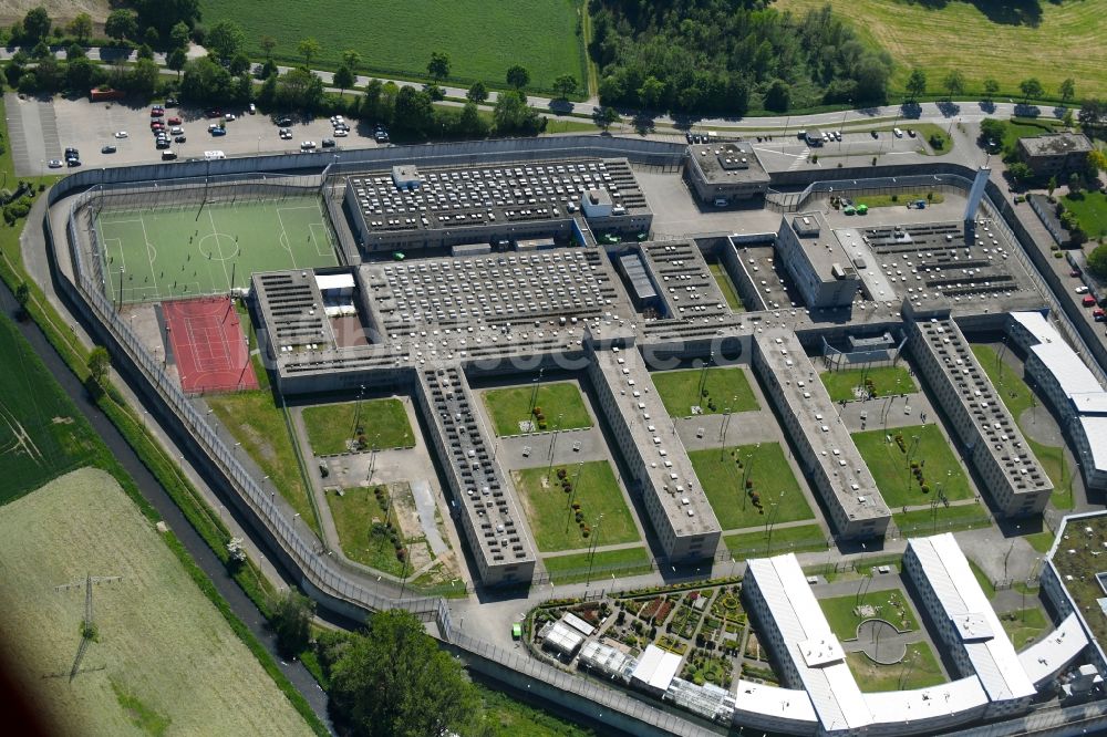 Luftaufnahme Geldern - Gelände der Justizvollzugsanstalt JVA in Geldern im Bundesland Nordrhein-Westfalen, Deutschland