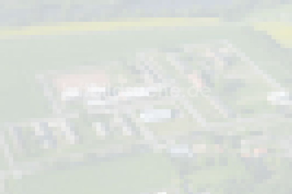 Luftaufnahme Jork - Gelände der Justizvollzugsanstalt JVA Hahnöfersand - Hinterbrack im Ortsteil Hahnöfersand in Jork im Bundesland Niedersachsen, Deutschland
