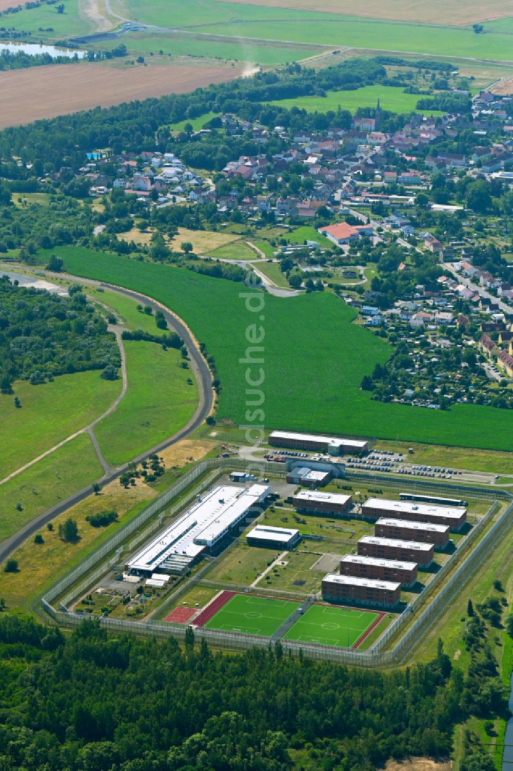 Luftbild Regis-Breitingen - Gelände der JVA Jugendstrafanstalt in Regis- Breitingen im Bundesland Sachsen