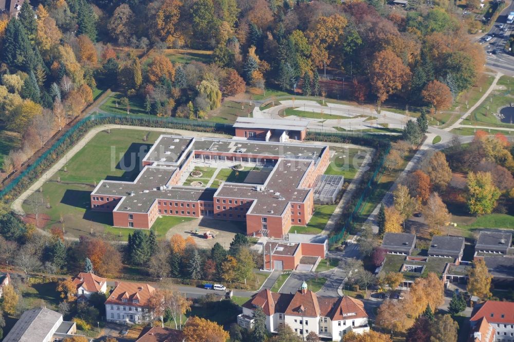 Luftaufnahme Göttingen - Gelände des JVA - Justizvollzugskrankenhaus - Maßregelvollzug - in Göttingen im Bundesland Niedersachsen