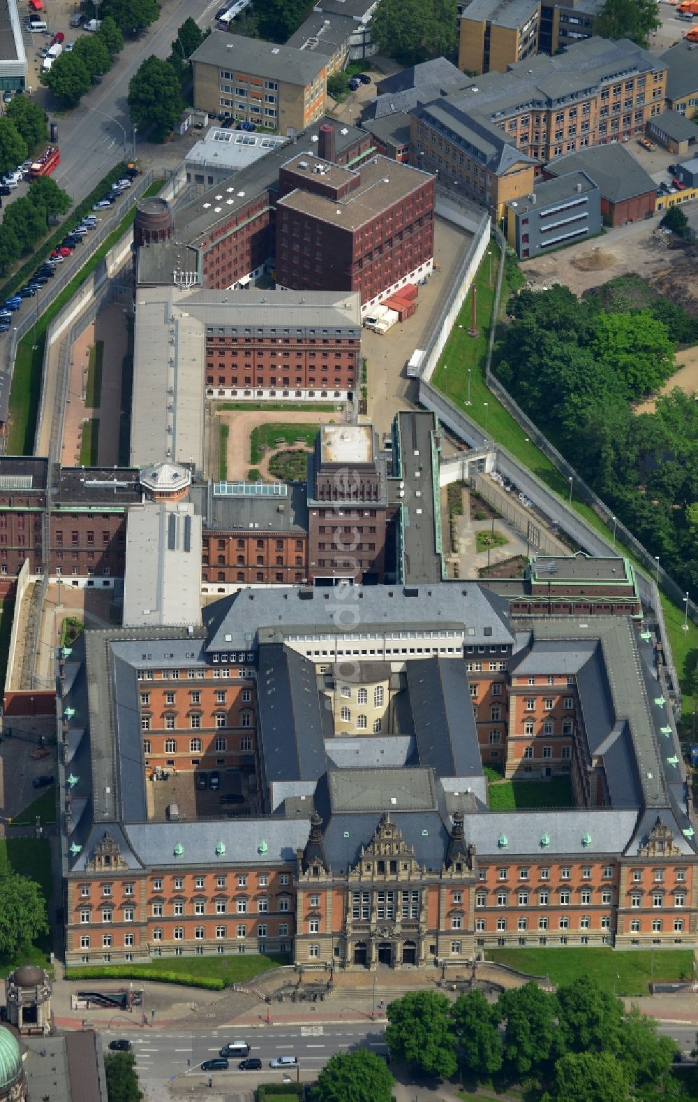 Hamburg aus der Vogelperspektive: Gelände der JVA Untersuchungshaftanstalt Hamburg