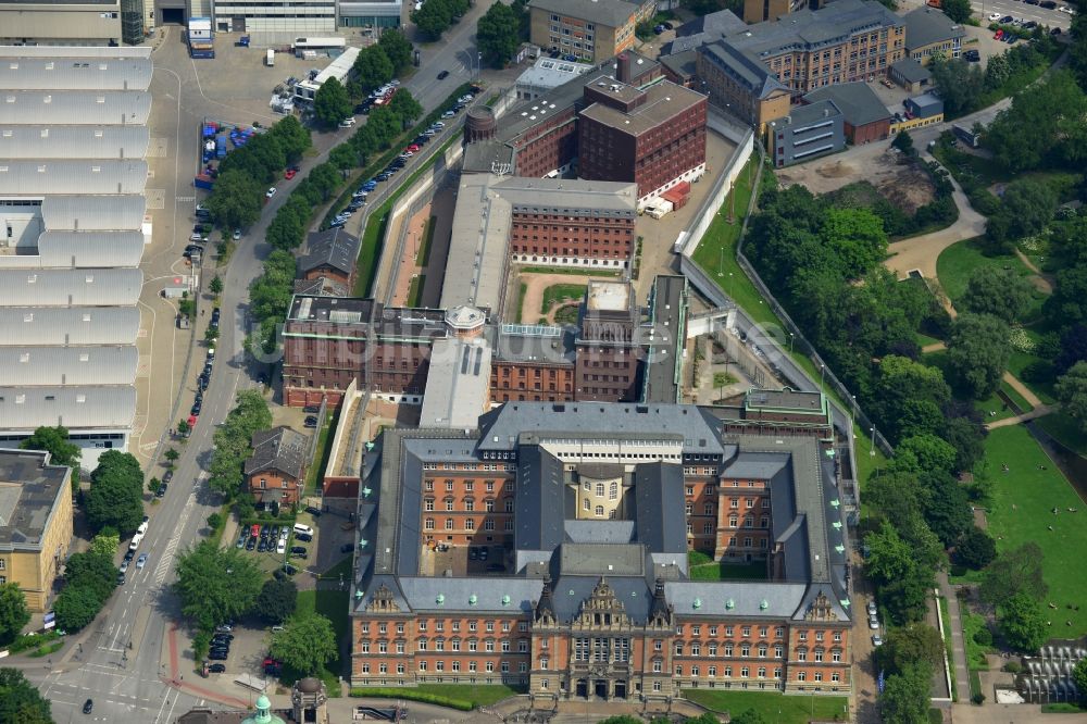Luftbild Hamburg - Gelände der JVA Untersuchungshaftanstalt Hamburg