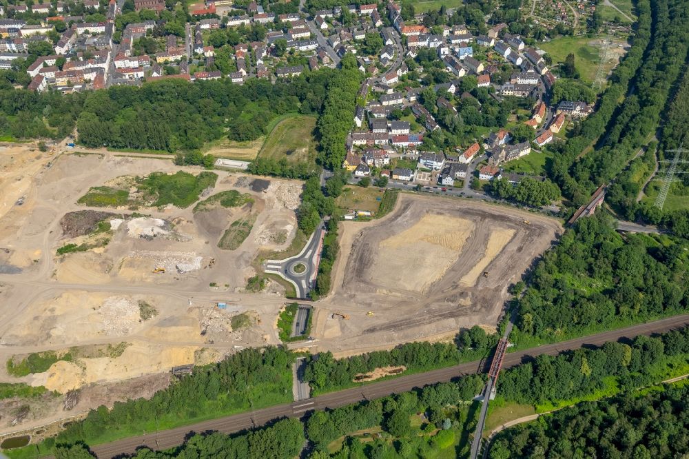 Gelsenkirchen von oben - Gelände des künftigen Industriepark Schalker Verein in Gelsenkirchen im Bundesland Nordrhein-Westfalen
