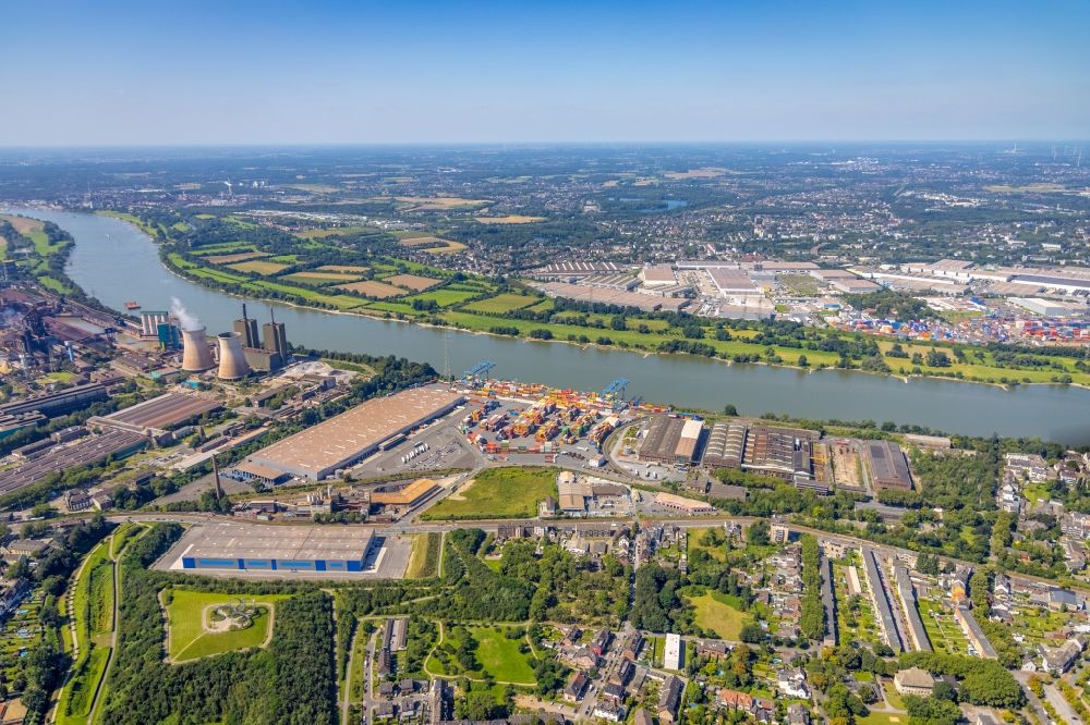 Luftbild Duisburg - Gelände des Logistikzentrums logport II an der Ehringer Straße im Ortsteil Wanheim - Angerhausen in Duisburg im Bundesland Nordrhein-Westfalen, Deutschland