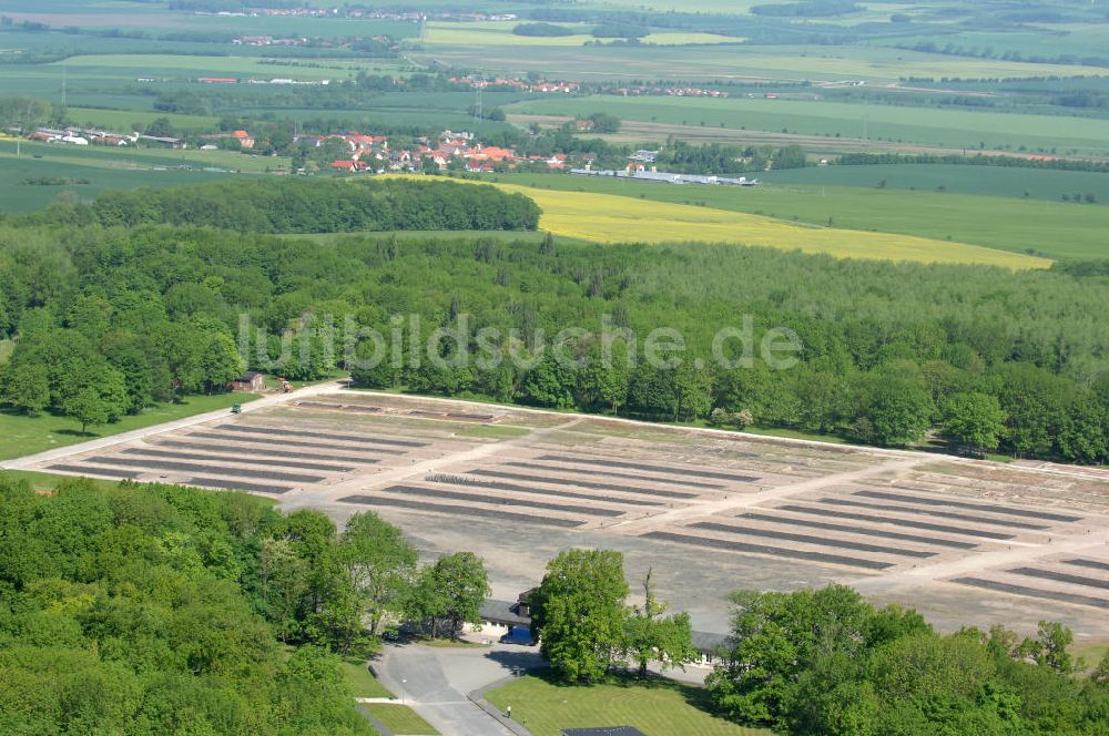 Luftbild Weimar - Buchenwald - Gelände der Nationalen Mahn- und Gedenkstätte Buchenwald bei Weimar