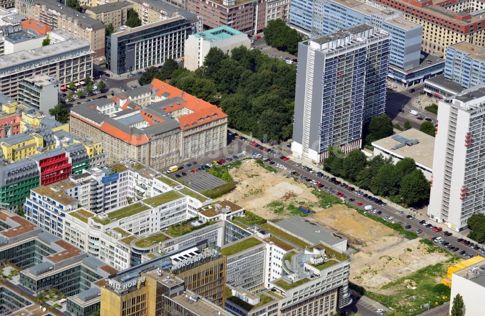 Luftaufnahme Berlin OT Mitte - Gelände des Neubauprojektes Markgrafenkarree im Ortsteil Mitte in Berlin