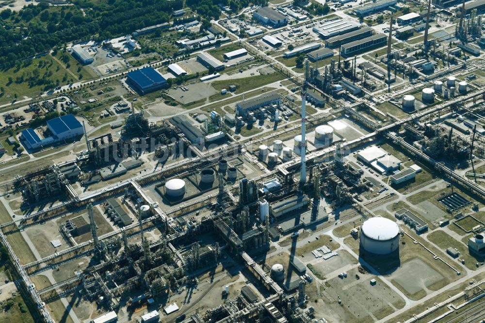 Schwedt/Oder von oben - Gelände der PCK Raffinerie GmbH in Schwedt/Oder im Bundeslandes Brandenburg
