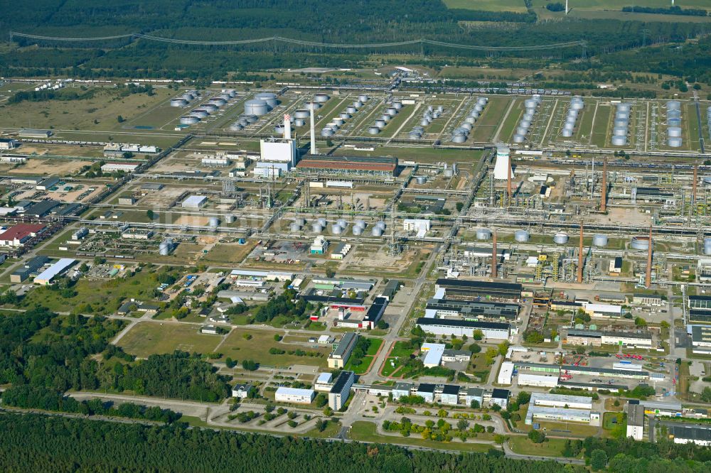 Luftbild Schwedt/Oder - Gelände der PCK Raffinerie GmbH in Schwedt/Oder im Bundeslandes Brandenburg