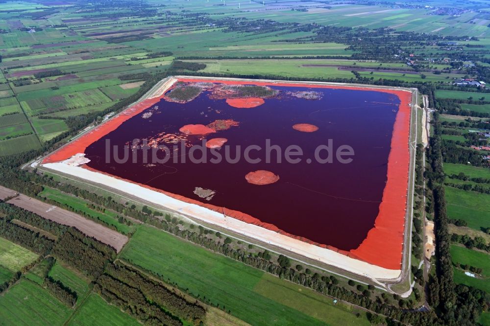 Luftbild Hammah - Gelände der Rotschlammdeponie in Hammah im Bundesland Niedersachsen, Deutschland