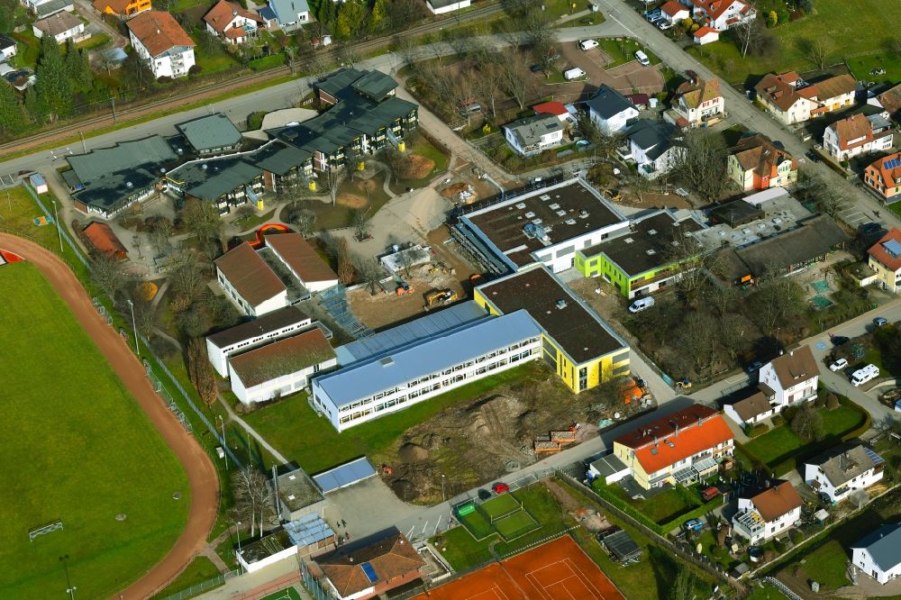 Luftaufnahme Maulburg - Gelände des Schulzentrums an der Schulstraße in Maulburg im Bundesland Baden-Württemberg, Deutschland