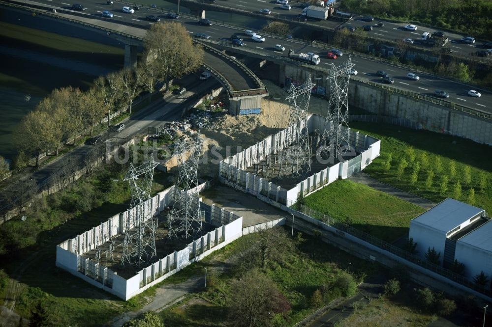 Luftbild Saint-Denis - Gelände des Umspannwerkes in Saint-Denis in Ile-de-France, Frankreich