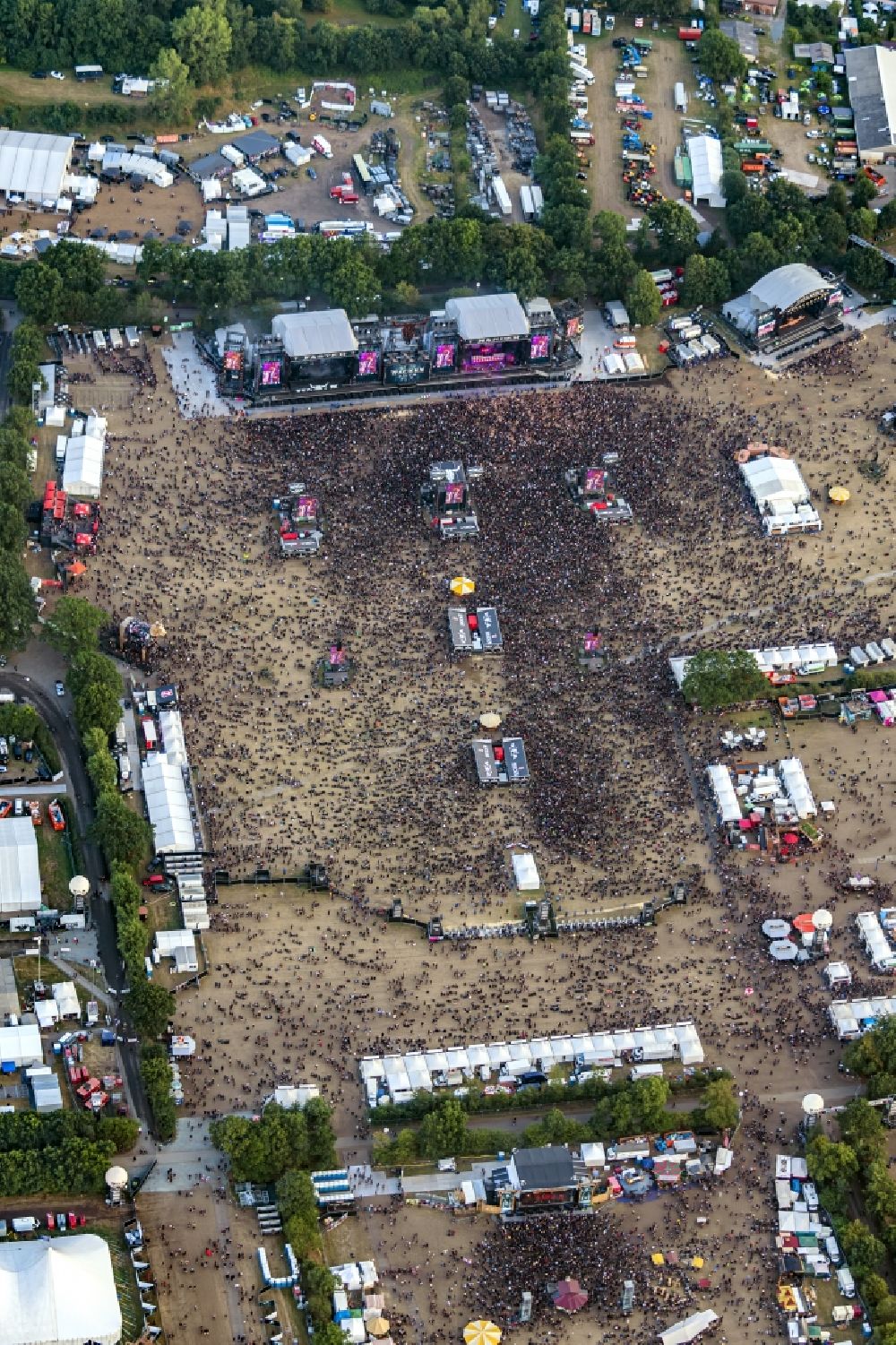 Luftaufnahme Wacken - Gelände des Wacken Musik- Festival in Wacken im Bundesland Schleswig-Holstein, Deutschland
