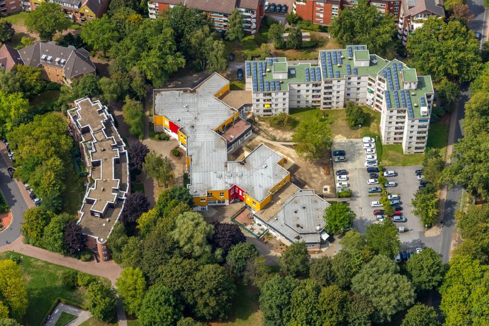 Luftbild Lünen - Gelände Wohnheim - Gebäude an der Marie-Juchacz-Straße in Lünen im Bundesland Nordrhein-Westfalen, Deutschland