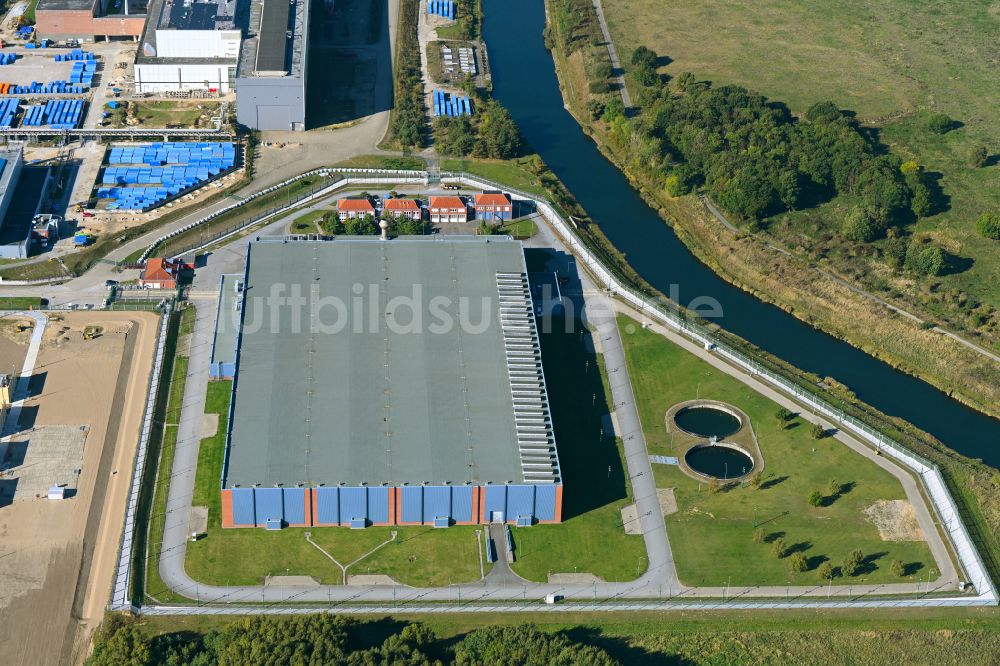 Luftaufnahme Rubenow - Gelände der ZLN Zwischenlager Nord GmbH in Rubenow im Bundesland Mecklenburg-Vorpommern, Deutschland