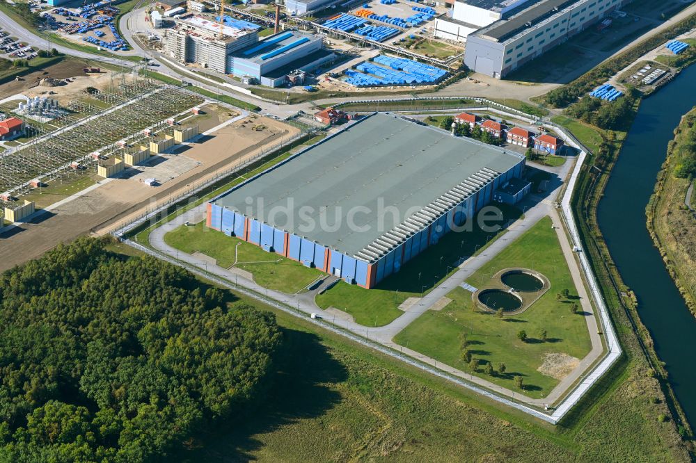 Luftbild Rubenow - Gelände der ZLN Zwischenlager Nord GmbH in Rubenow im Bundesland Mecklenburg-Vorpommern, Deutschland