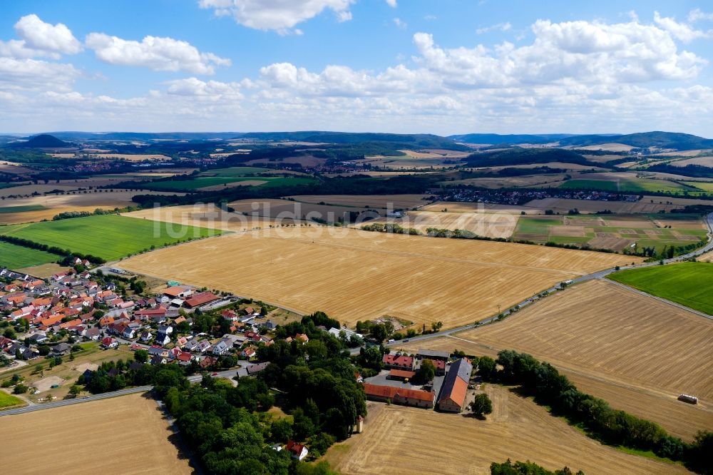 Luftbild Neu-Eichenberg - Gelände zum Neubau eines Logistikzentrums der Dietz AG in Neu-Eichenberg im Bundesland Hessen, Deutschland