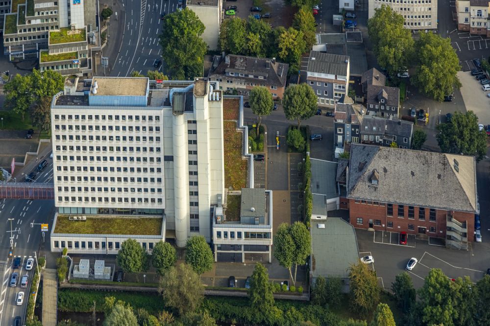 Luftaufnahme Siegen - Gerichts- Gebäudekomplex Amtsgericht Siegen in Siegen im Bundesland Nordrhein-Westfalen, Deutschland