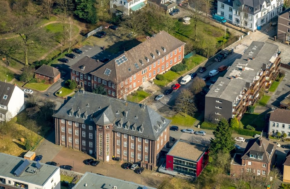 Luftaufnahme Dorsten - Gerichts- Gebäudekomplex des Amtsgerichtes Dorsten in Dorsten im Bundesland Nordrhein-Westfalen, Deutschland