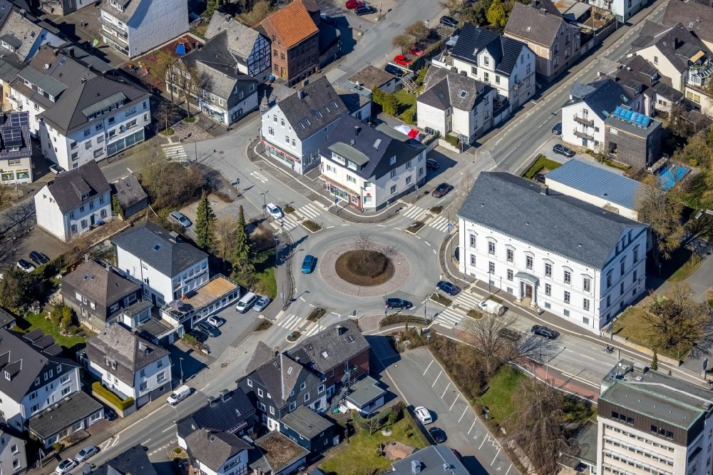 Luftbild Brilon - Gerichts- Gebäudekomplex in Brilon im Bundesland Nordrhein-Westfalen, Deutschland