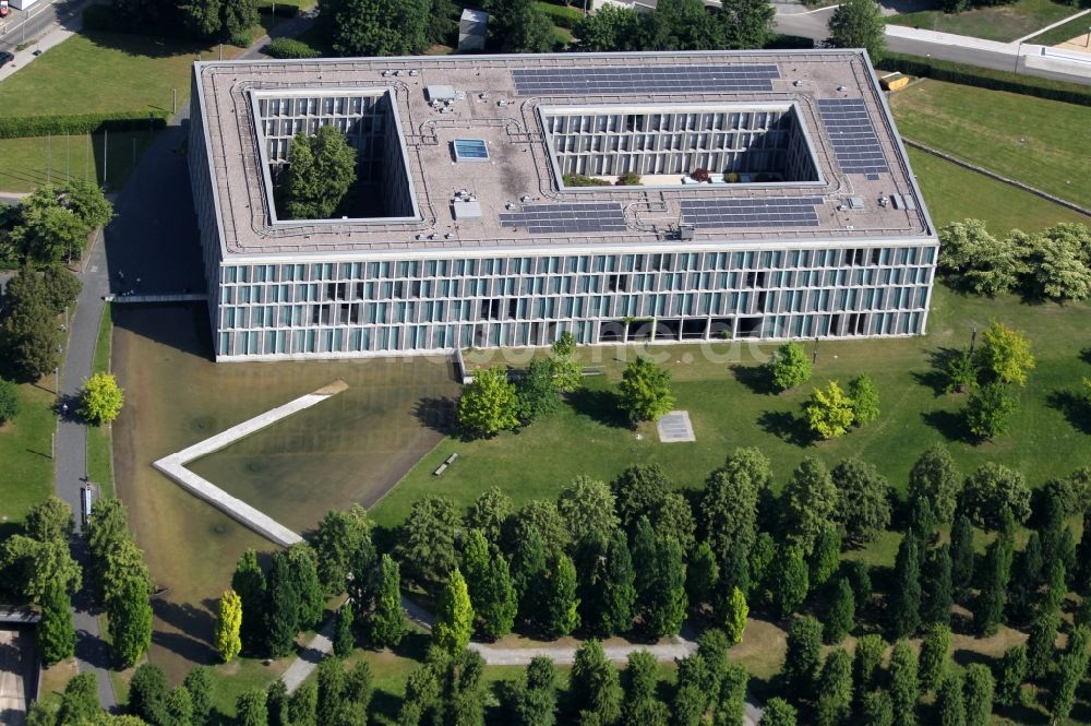 Luftbild Erfurt - Gerichts- Gebäudekomplex des Bundesarbeitsgericht in Erfurt im Bundesland Thüringen, Deutschland