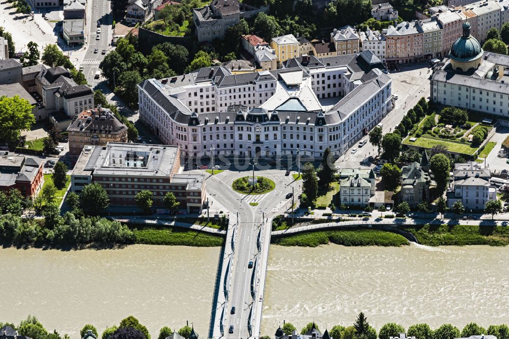 Luftbild Salzburg - Gerichts- Gebäudekomplex Landesgericht Salzburg in Salzburg in Österreich