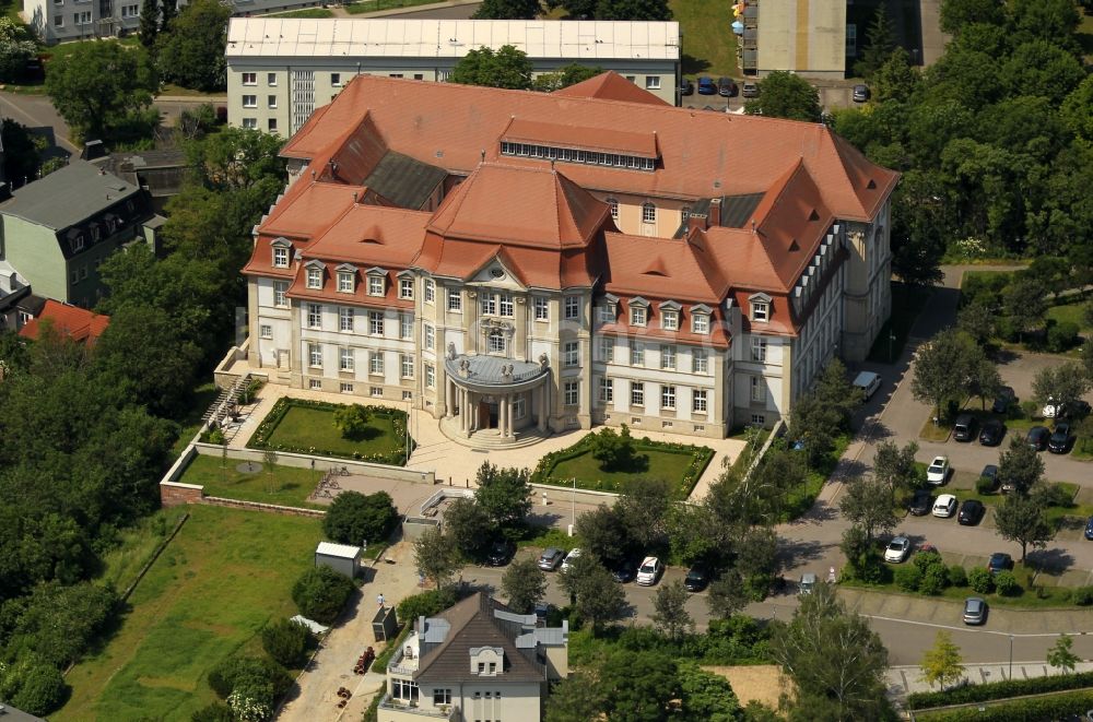 Luftbild Naumburg (Saale) - Gerichts- Gebäudekomplex des Oberlandesgericht Naumburg in Naumburg (Saale) im Bundesland Sachsen-Anhalt, Deutschland