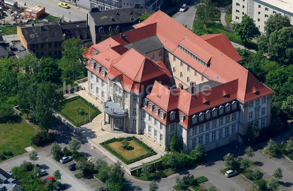 Luftaufnahme Naumburg (Saale) - Gerichts- Gebäudekomplex des Oberlandesgericht in Naumburg (Saale) im Bundesland Sachsen-Anhalt, Deutschland