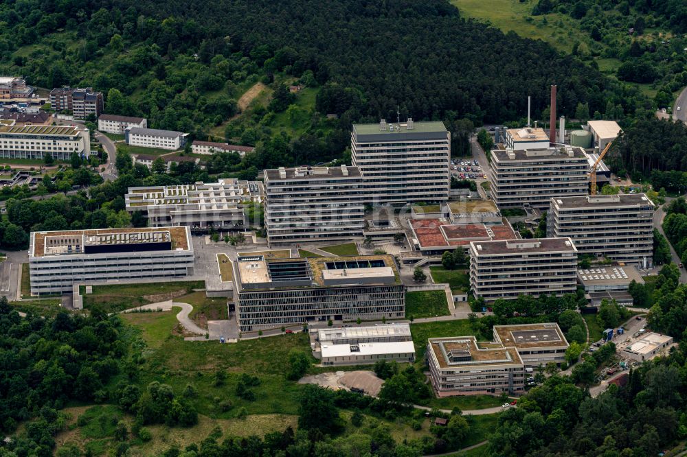 Luftbild Tübingen - Gesamtübersicht der Campus- Gebäude der Universität in Tübingen im Bundesland Baden-Württemberg, Deutschland