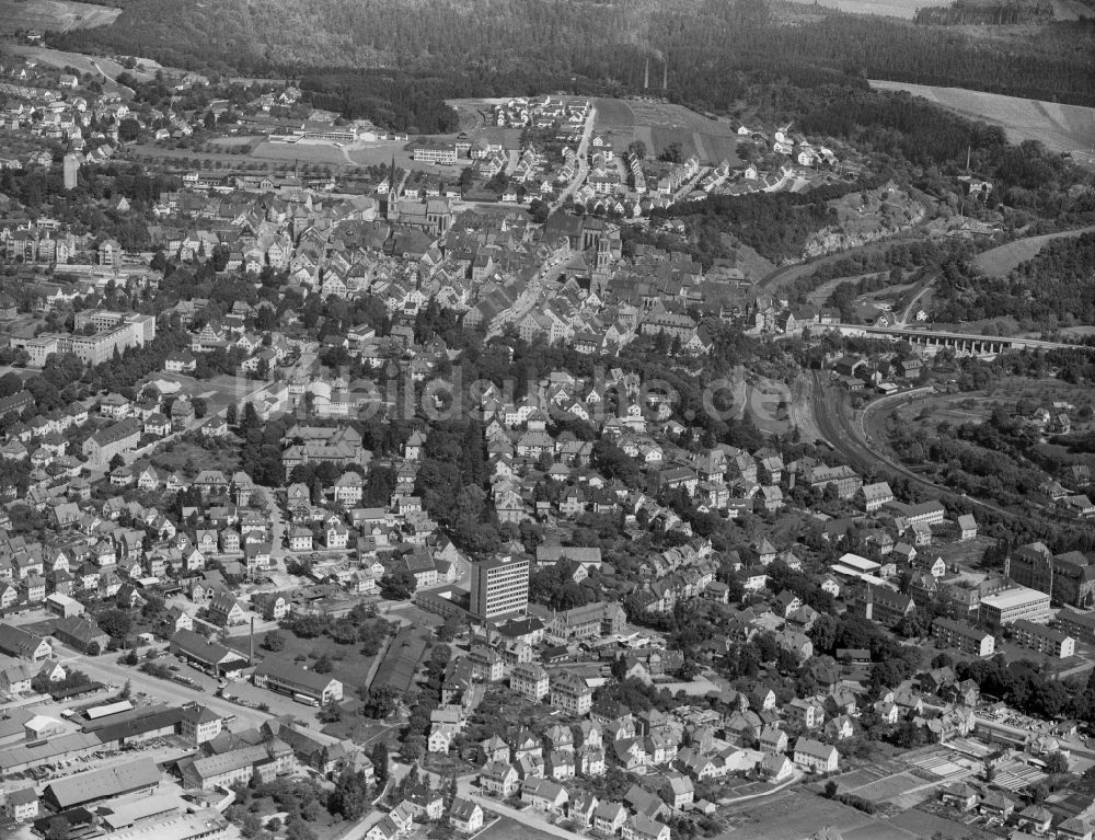 Luftbild Rottweil - Gesamtübersicht und Stadtgebiet mit Außenbezirken und Innenstadtbereich in Rottweil im Bundesland Baden-Württemberg, Deutschland
