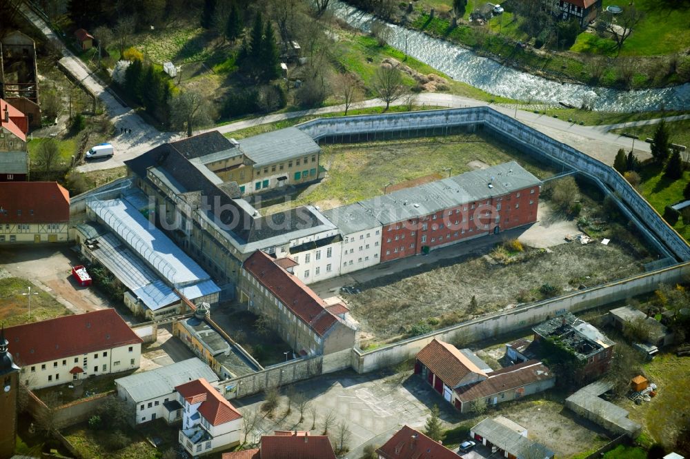 Luftbild Ichtershausen - Geschlossene Justizvollzugsanstalt in Ichtershausen im Bundesland Thüringen, Deutschland