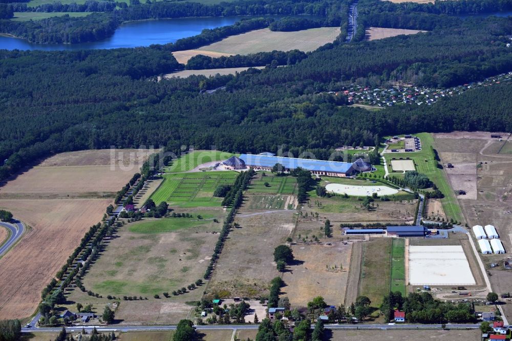 Luftaufnahme Werder (Havel) - Gestüt Bonhomme in Werder (Havel) im Bundesland Brandenburg, Deutschland
