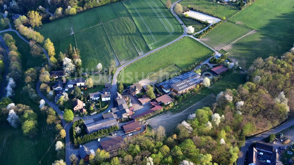 Luftaufnahme Hennef (Sieg) - Gestüt Stöckerhof in Stöckerhof im Bundesland Nordrhein-Westfalen, Deutschland