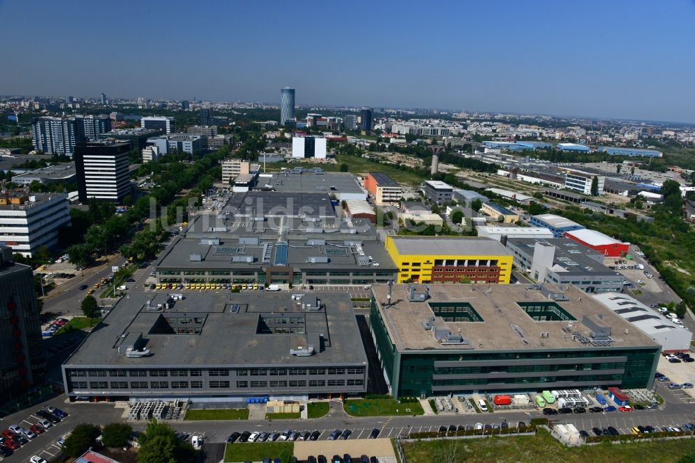 Luftbild Bukarest - Gewerbe- und Industriegebiet Iride Business Park in Bukarest in Rumänien
