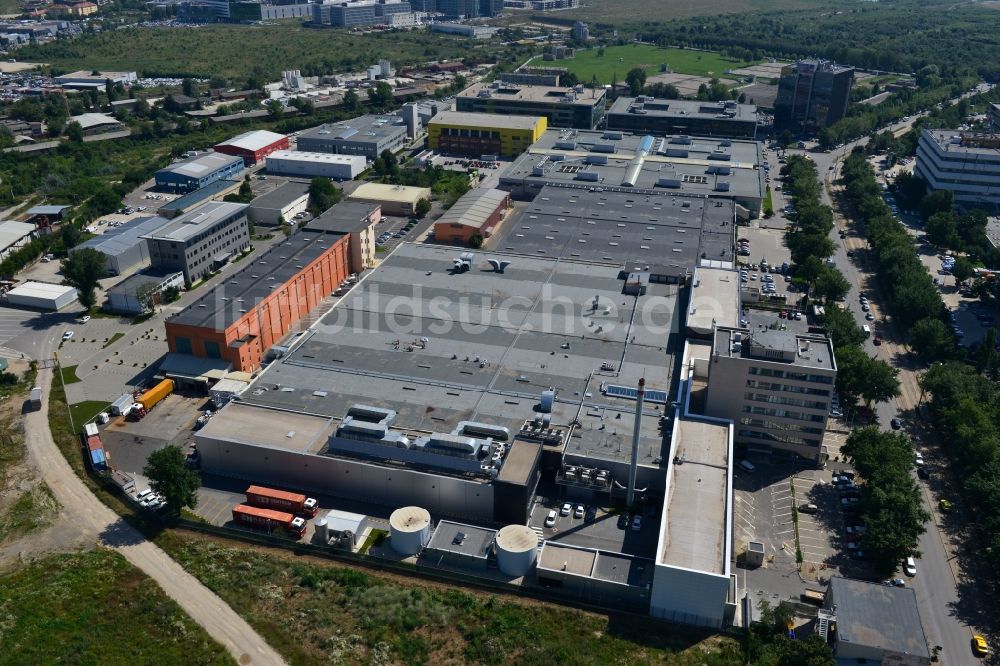 Bukarest von oben - Gewerbe- und Industriegebiet Iride Business Park in Bukarest in Rumänien