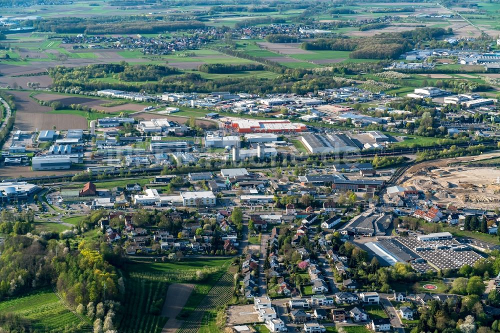 Luftbild Achern - Gewerbegebiet Achern in Achern im Bundesland Baden-Württemberg, Deutschland