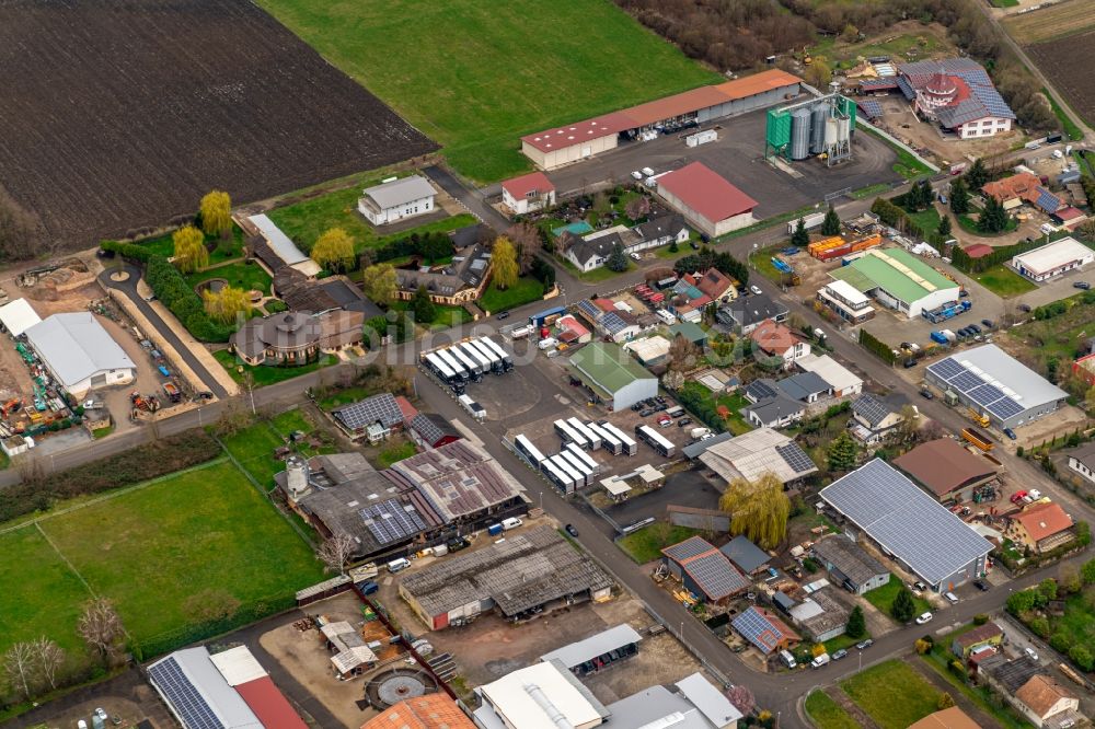 Luftaufnahme Ichenheim - Gewerbegebiet Auf der Alm in Ichenheim im Bundesland Baden-Württemberg, Deutschland