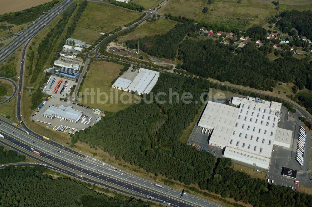 Luftbild Ludwigsfelde - Gewerbegebiet an der Anschlussstelle Ludwigsfelde-Ost in Ludwigsfelde im Bundesland Brandenburg