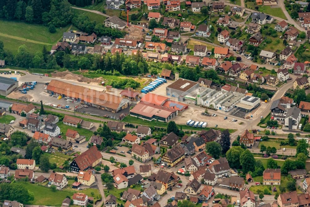 Luftbild Baiersbronn - Gewerbegebiet in Baiersbronn im Bundesland Baden-Württemberg, Deutschland